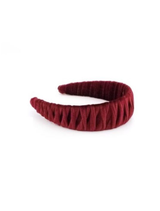 Red Pleated Headband