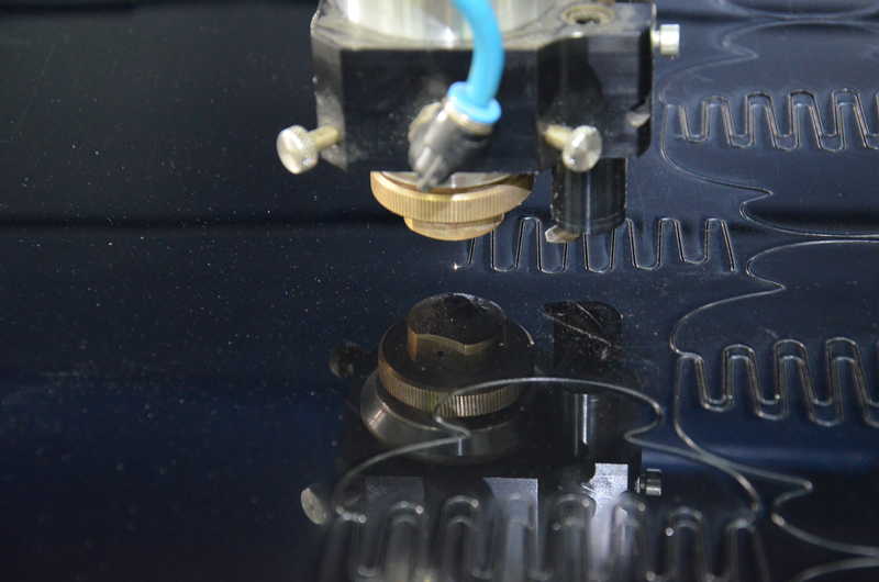 Laser cutting cellulose acetate for MC Davidian accessories