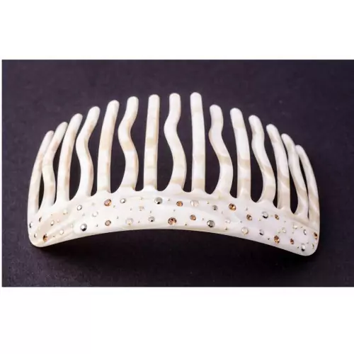 95595bis_1 MC Davidian Handmade comb Classical TGM light 15 wavy teeth