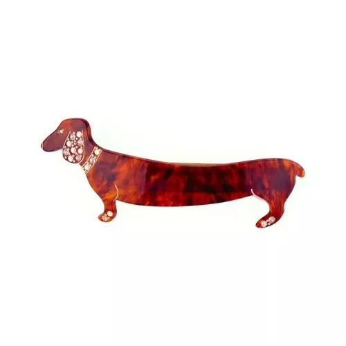 93321_1 MC Davidian Basset Brillant Hair Clip GM